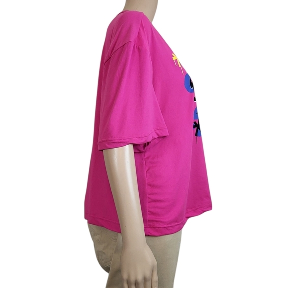 Pink Looney Tunes Tweety Bird Graphic T-Shirt Skateboard Street Art Vibe - Picture 2 of 5